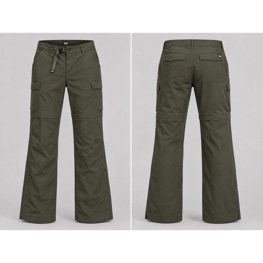 REI Co Op Relaxed Fit pants womens 10 petite Hiking Biking Adventure Convertible